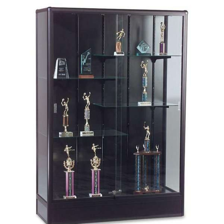 Shop Elite Freestanding Display Case (Black) Clearance