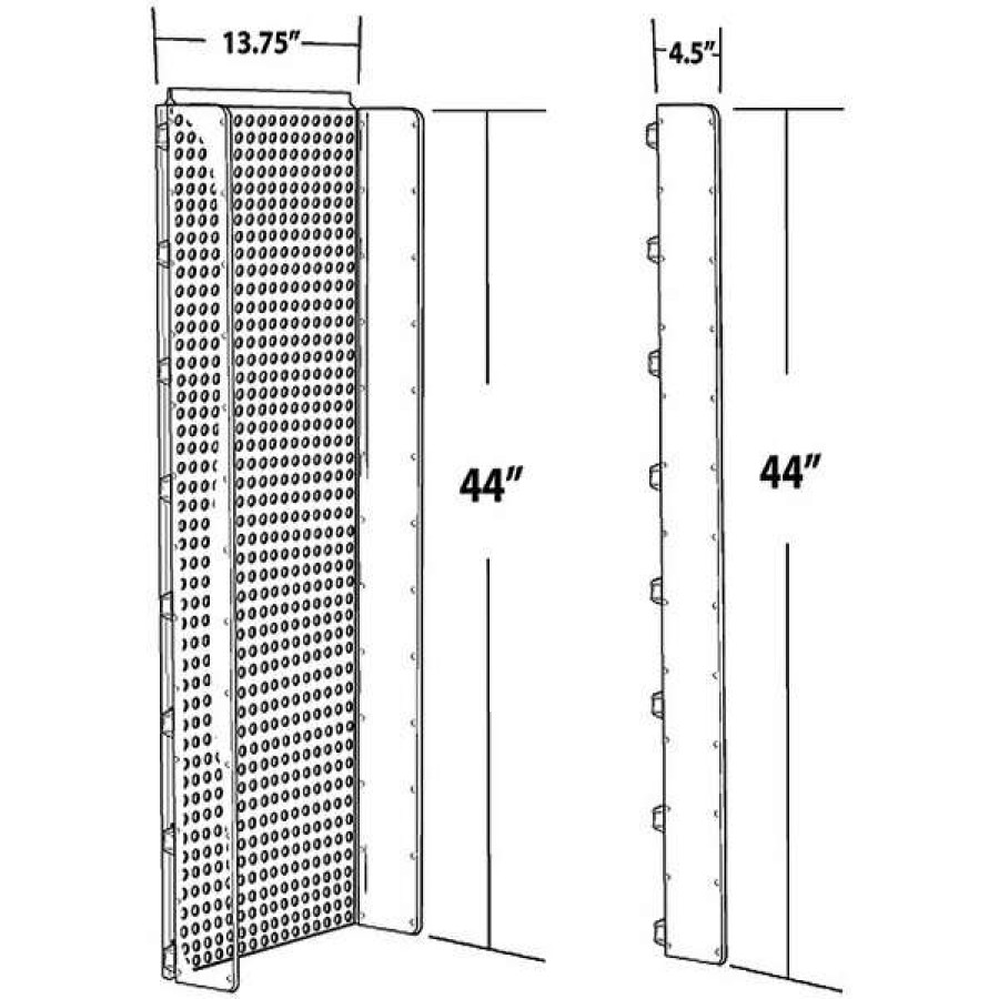 Shop 13.5 W X 44 H Pegboard Powerwing Display (Clear Only) New