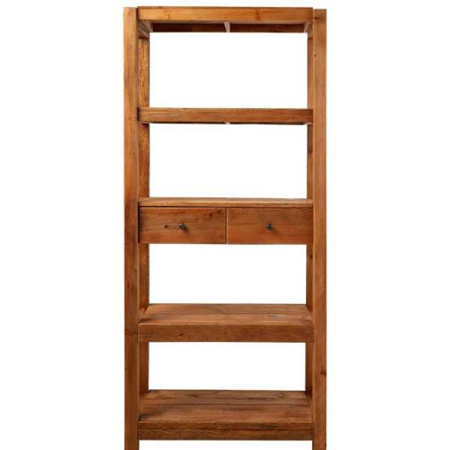 100% Guarantee Amalfi Elroi Reclaimed Pine Timber Display Shelf Hot