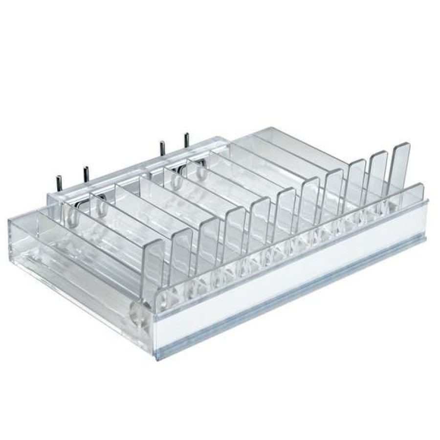 Shop 11-Compartment Pusher Tray For Counter, Pegboard Or Slatwall, Pk2 Wholesale