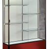 Shop Display Case, 72X48X16, Maroon Best