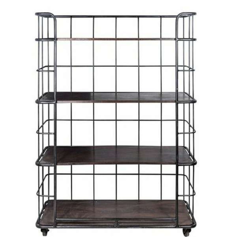 French Country Collection Top Sellers Gorges Iron & Mango Wood Wide Bakers Rack Online