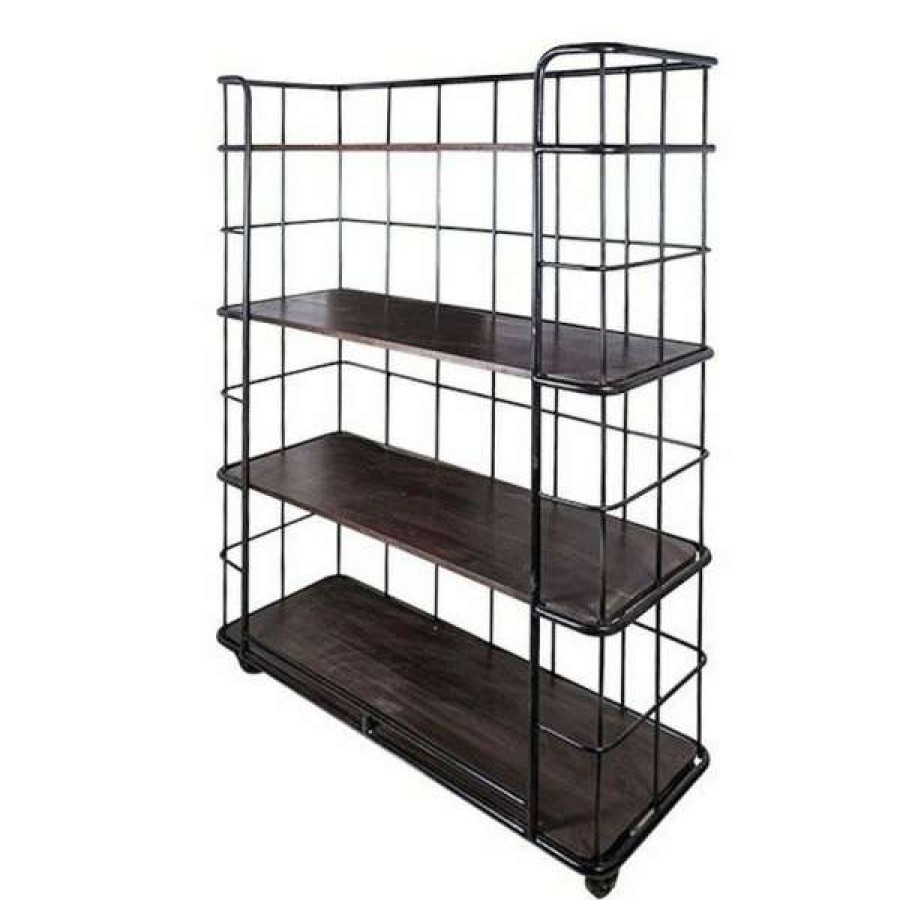 French Country Collection Top Sellers Gorges Iron & Mango Wood Wide Bakers Rack Online