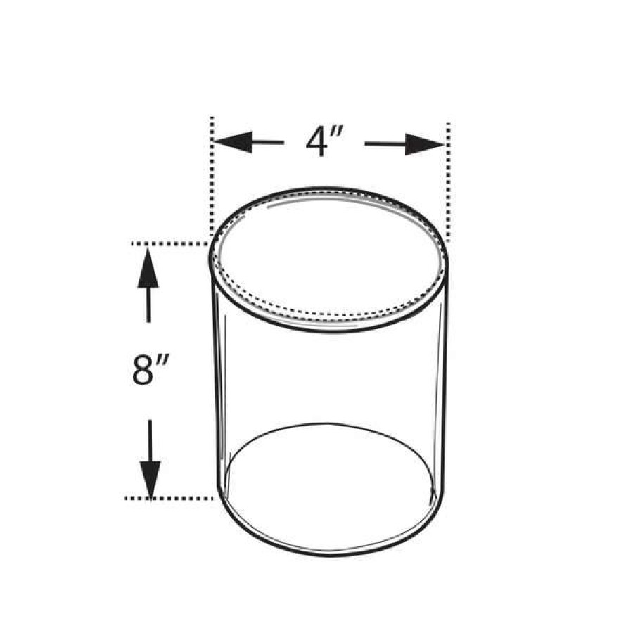 Shop 4 W X 8 H Clear Acrylic Cylinder Hot