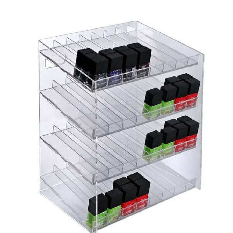 Shop 4 Tier 32 Comp. Cosmetic Nail Polish Display 12 W X 8.5 D X 18.5 H Wholesale