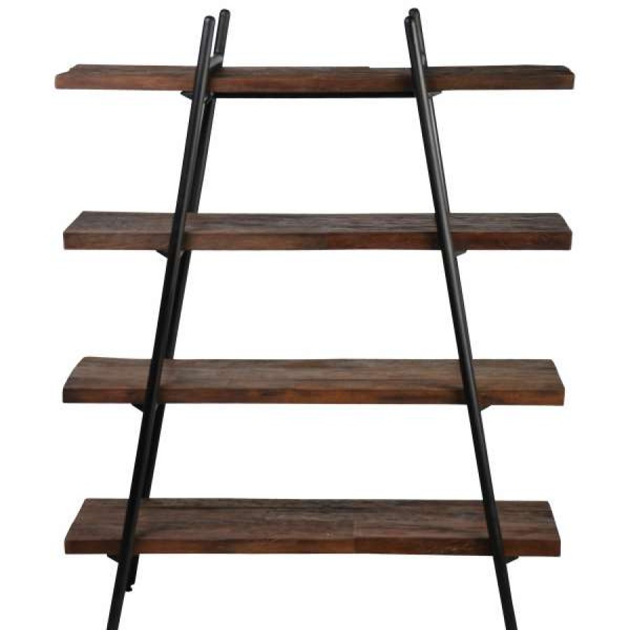 Superb Lifestyles Online Sales Railroad Reclaimed Timber & Iron Display Shelf New