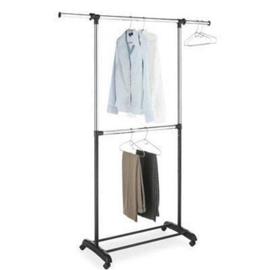 Shop Adjustable Garment Rack 2 Rod Wholesale