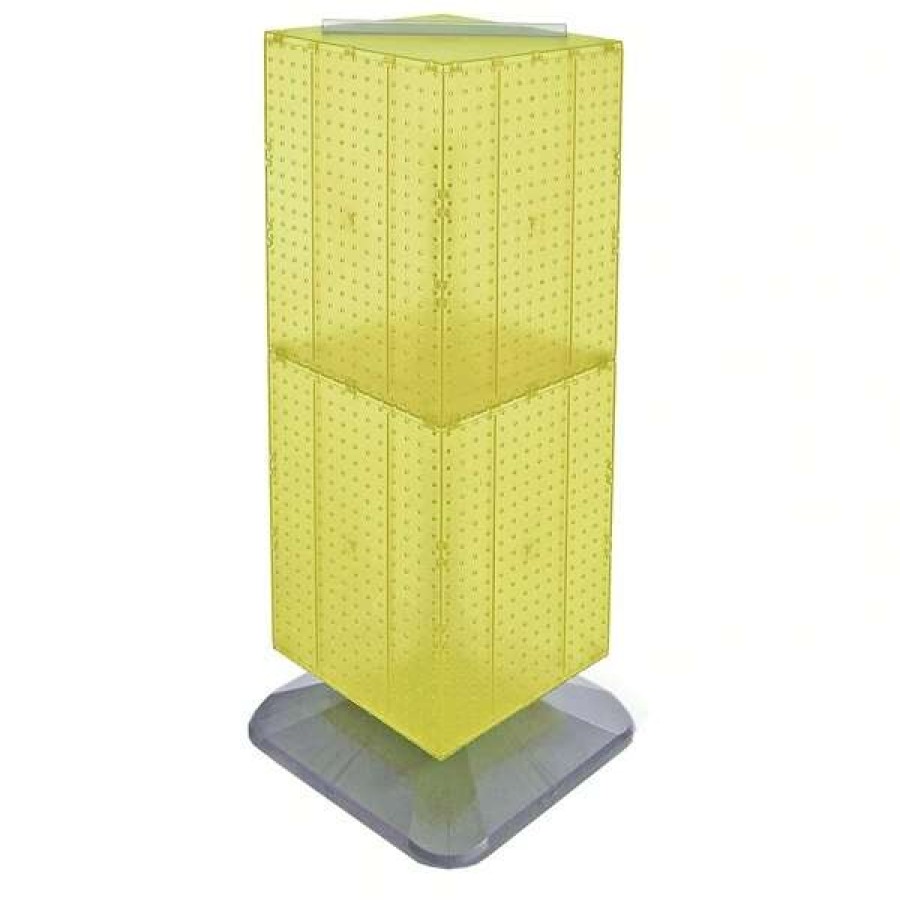 Shop Four-Sided Pegboard Tower Revolving Display Panel Size 14 W X 40 H New