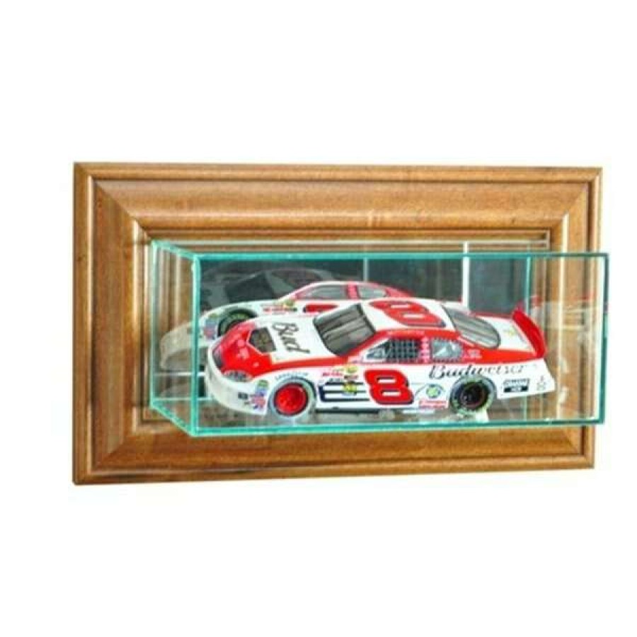 Shop Wmsnscr-W Wall Mounted 1-24Th Nascar Display Case, Walnut Best