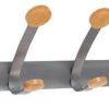 Shop Coat Rack, 5 Hook, Wood/Steel Wholesale