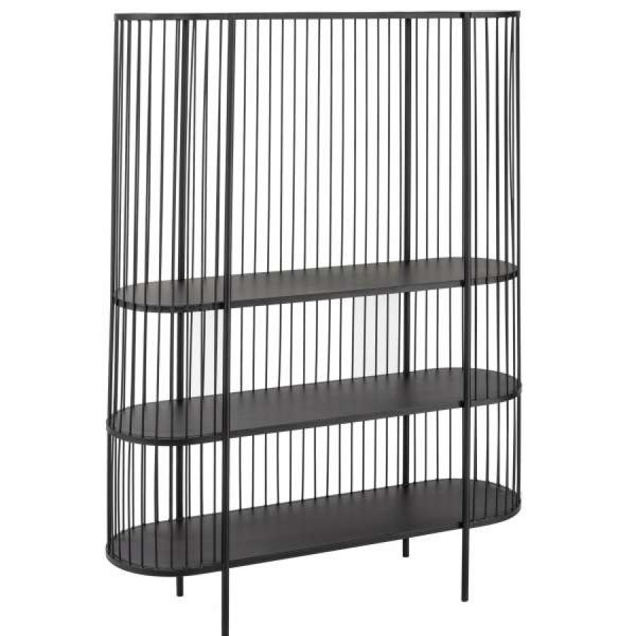 Premium Amalfi Fabien Iron Display Shelf, Black New