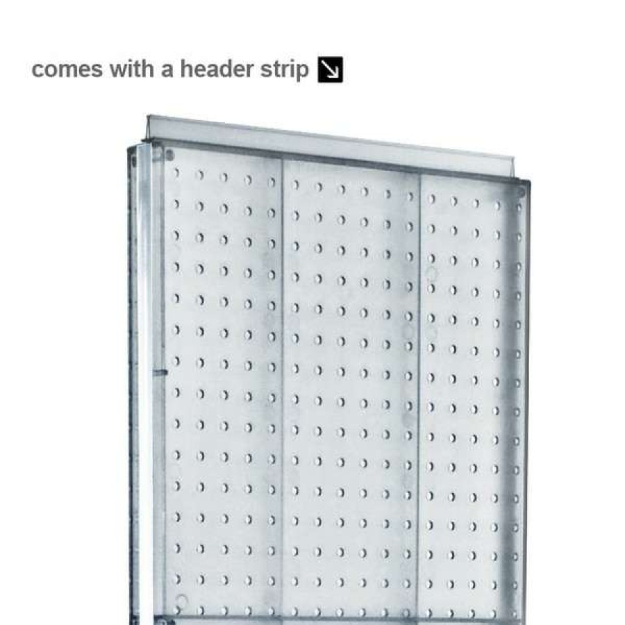 Shop Two-Sided Pegboard Floor Adjustable Displaypanel Size: 16 W X 60 H Online