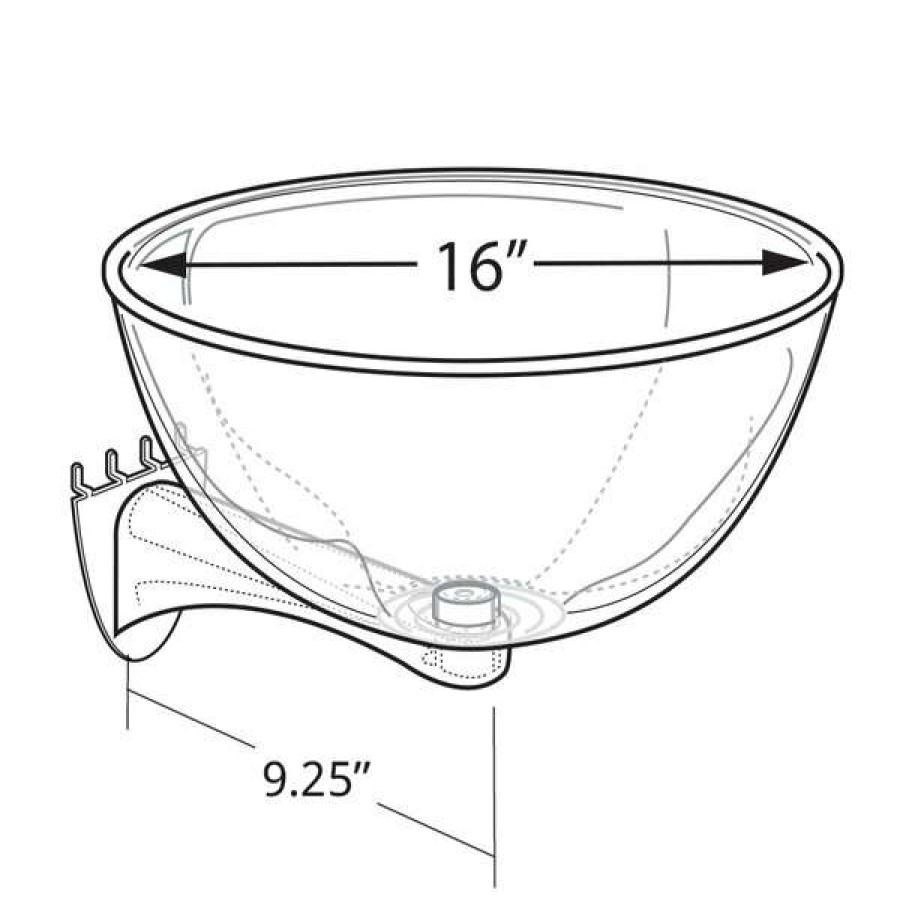 Outlet 16 Bowl Display For Pegboard/Slatwall Online