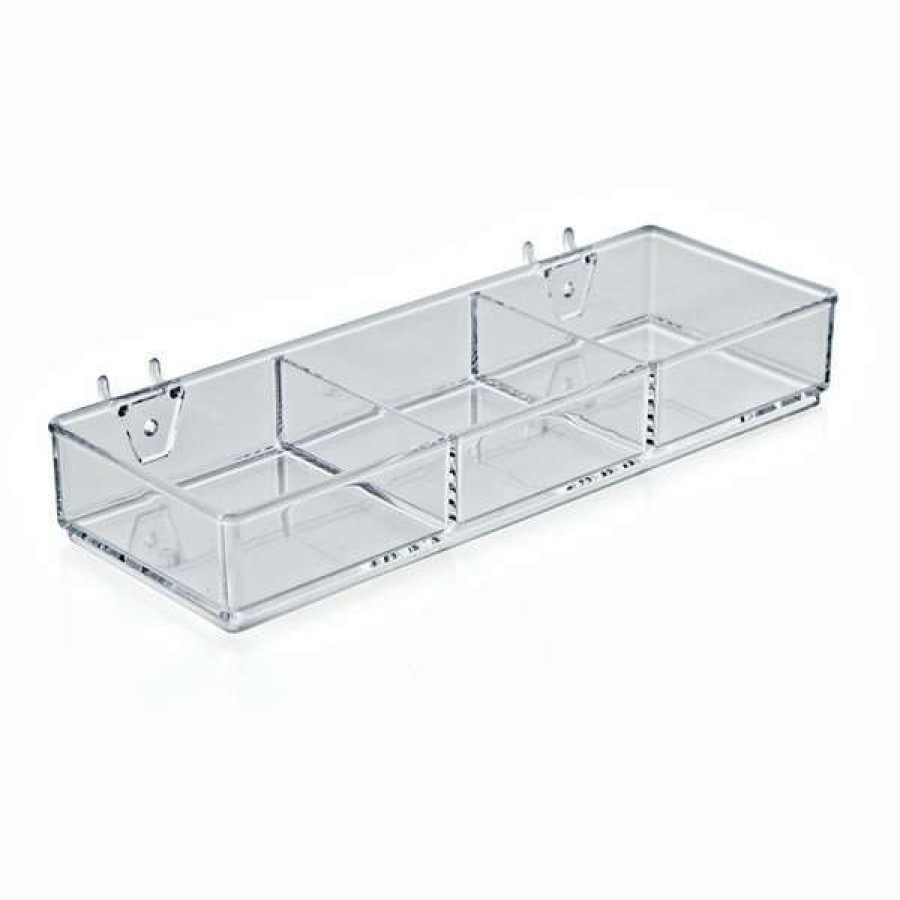 Shop 3 Compartment Tray For Peg/Slat, Pk2 Clearance