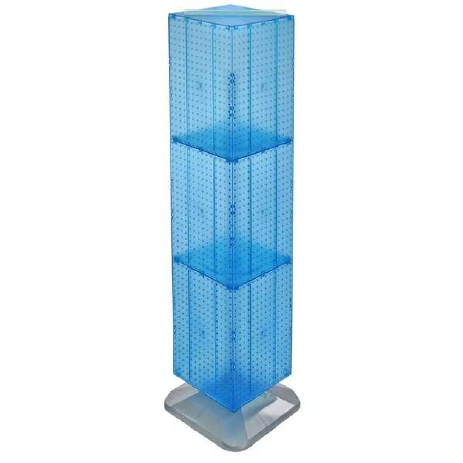 Shop Four-Sided Pegboard Tower Revolving Display Panel Size 14 W X 60 H Online