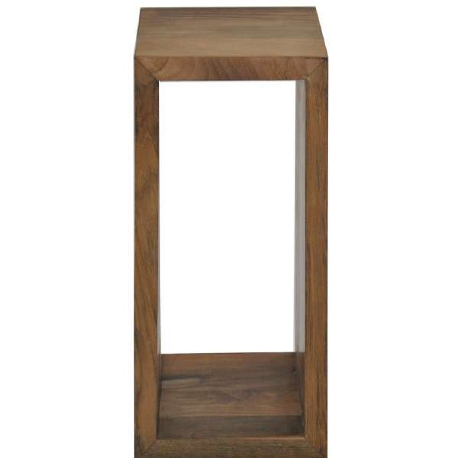 Superb Lifestyles Best-Selling Tropica Commercial Grade Reclaimed Teak Timber Cube Stand, Tall Clearance