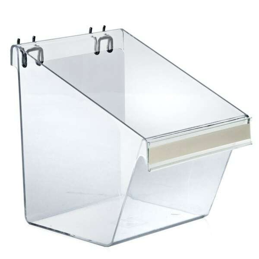 Shop 8 W X 6 D X 9 H Large Display Bucket W/ C-Channel, Pk4 Best