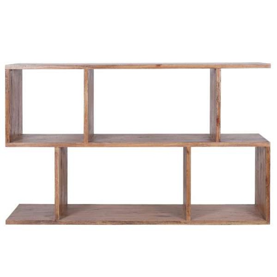 Affinity Furniture Best-Selling Wendell Mindi Wood Low Display Shelf, Tobacco Online