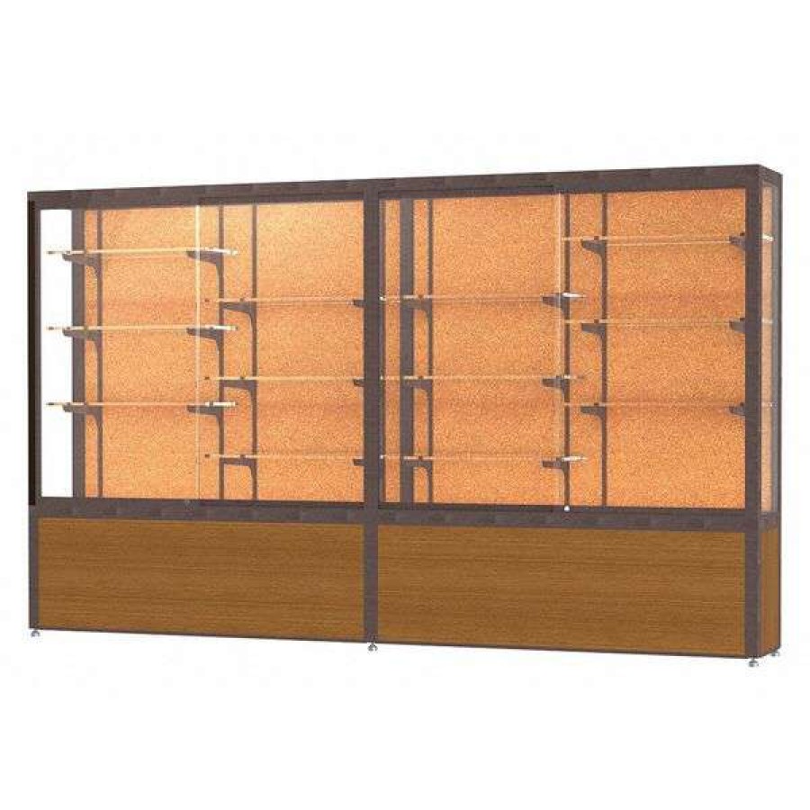 Shop Display Case, 120X66X16, Cork, Brnze, Lt.Oak Wholesale