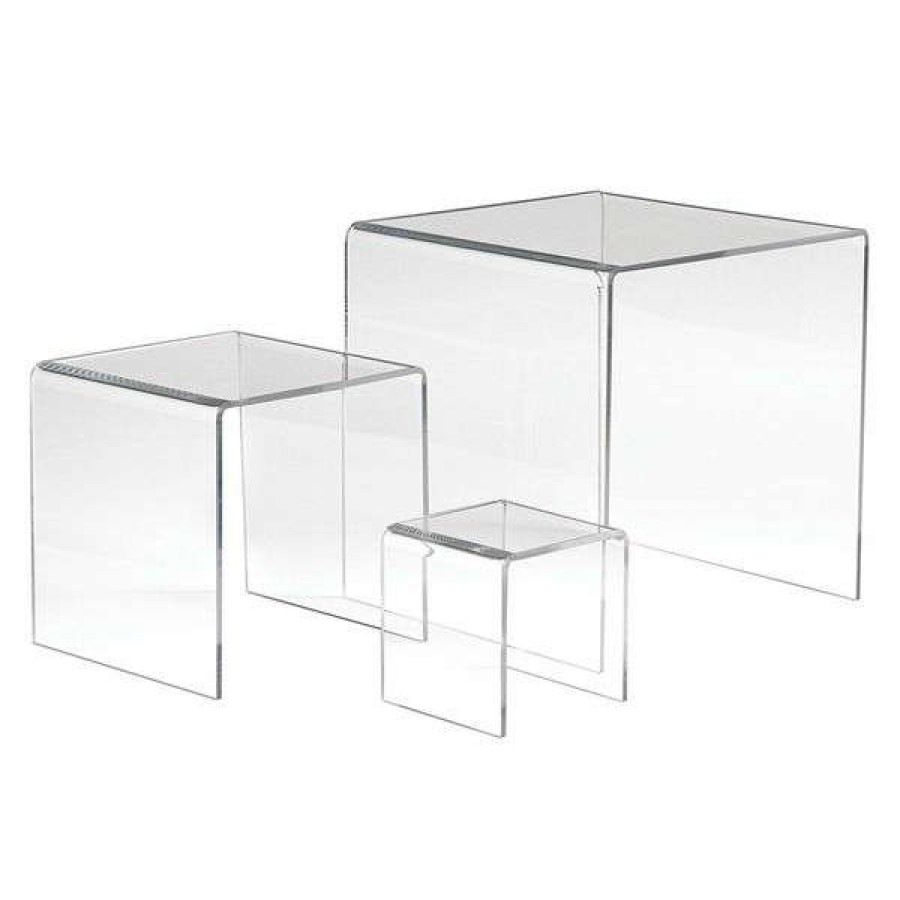 Shop Display Risers Set, 3 -5 -7 , 3Pc, Pk6 New