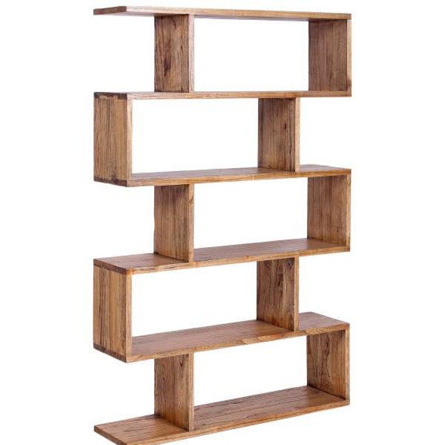 Affinity Furniture Less Expensive Wendell Mindi Wood Display Shelf, Tobacco Wholesale