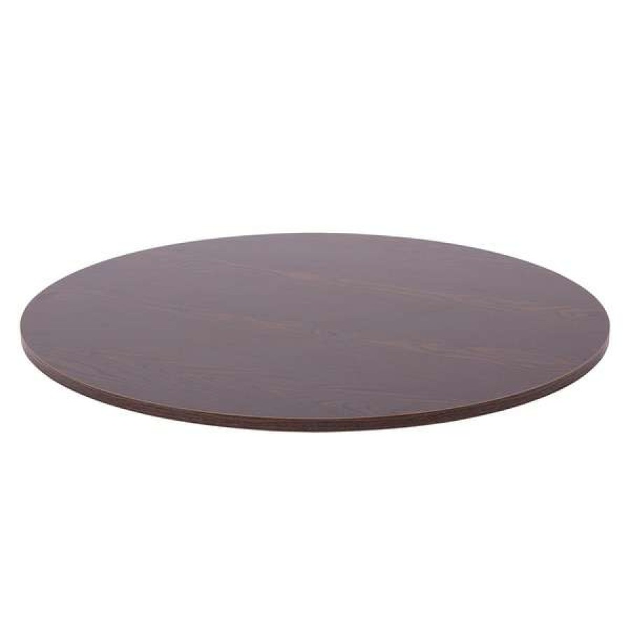 Shop 30 Diameter Round Topper Shelf For Round Racks, Dark Brown Best