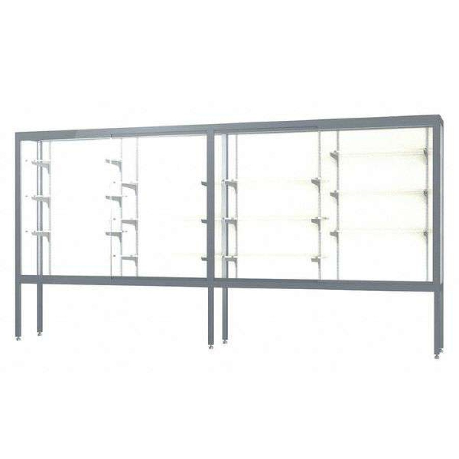 Shop Display Cs, 144X66X16, Plaq, Satn, Alumlegs Clearance