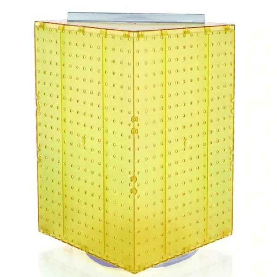 Shop Four-Sided Revolving 14 W X 20 H Pegboard Counter Display New