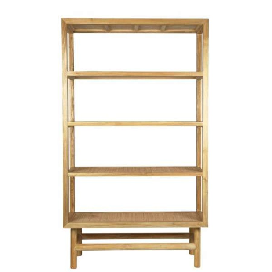 Mrd Home Discount Sale Rondo Timber & Rattan Display Shelf Wholesale