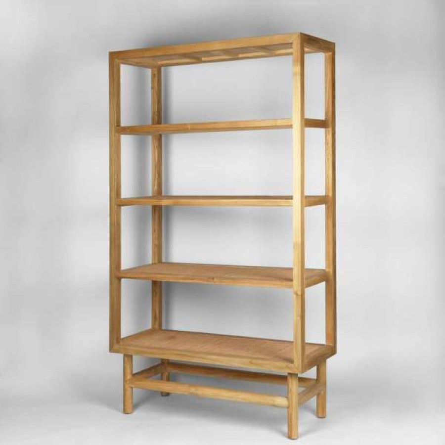 Mrd Home Discount Sale Rondo Timber & Rattan Display Shelf Wholesale