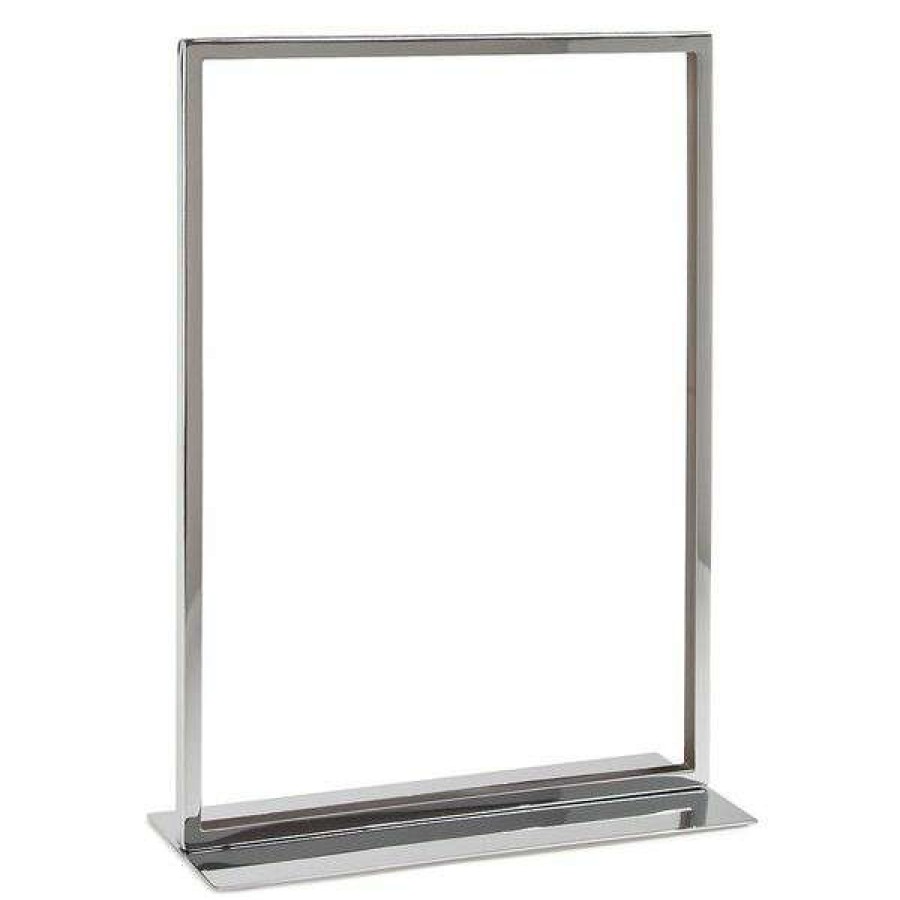 Shop Sign Holder, Chrome, 11 X 14 , Base, Pk24 Clearance