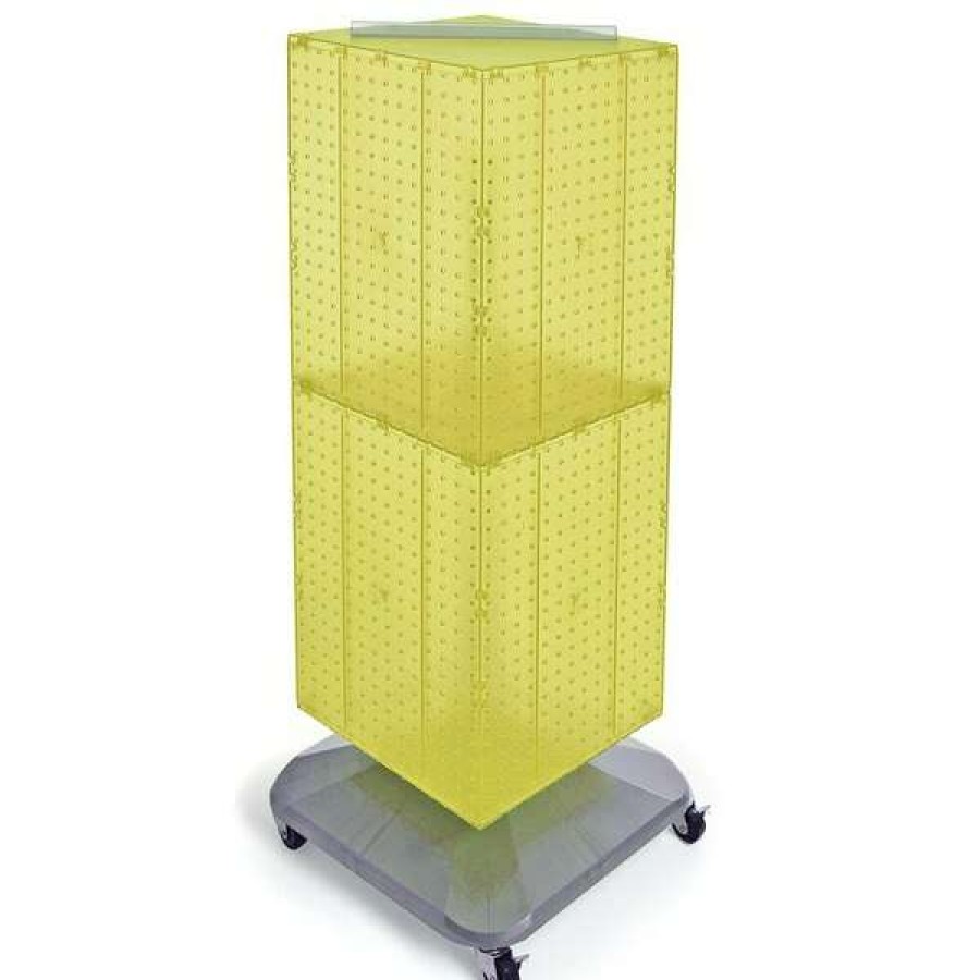 Shop Four-Sided Pegboard Tower Revolving Display Panel Size 14 W X 40 H Wholesale