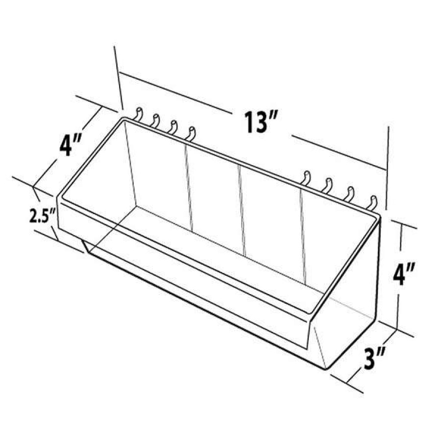 Shop 13 Pegboard Open Bin, Pk4 Online