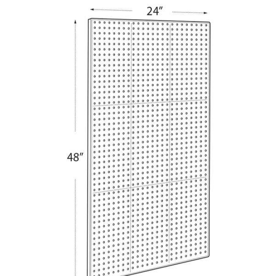 Shop 24 X 48 One-Sided Pegboard Panel (Clear Frost Only) Best