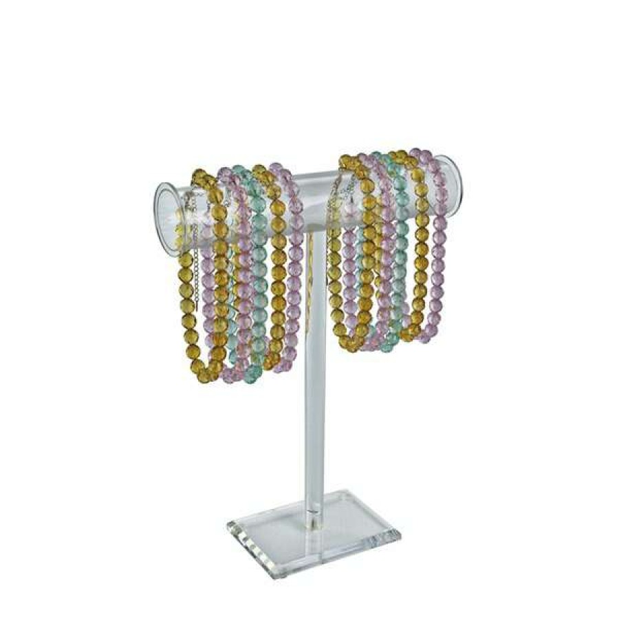 Shop T-Stand Necklace/Bracelet Counter Display. Clear 15 H X 14 W, Pk2 Best