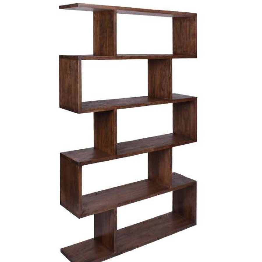 Affinity Furniture Special Offers Wendell Mango Wood Display Shelf, Honey Brown Wholesale