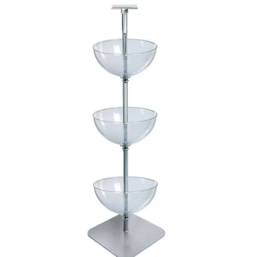 Shop Three-Tiered 16 Bowl Floor Display Best