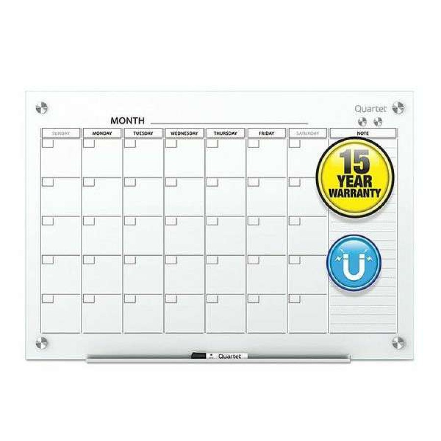 Shop Glass Calendar Board, 24 X18 , White Clearance