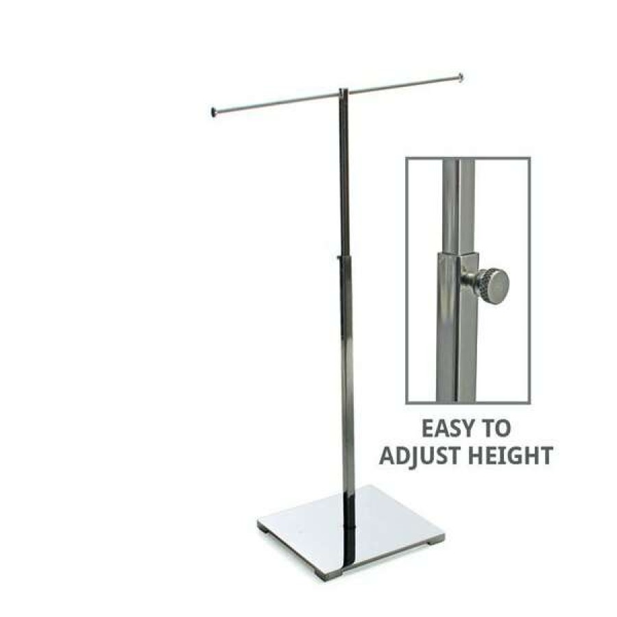 Shop Single-Tier Adjustable Chrome Necklace Counter Display New