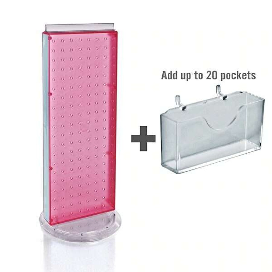 Shop 20 Pocket Revolving Pegboard Gift Card Kit For Countertop 8 X 21 Online