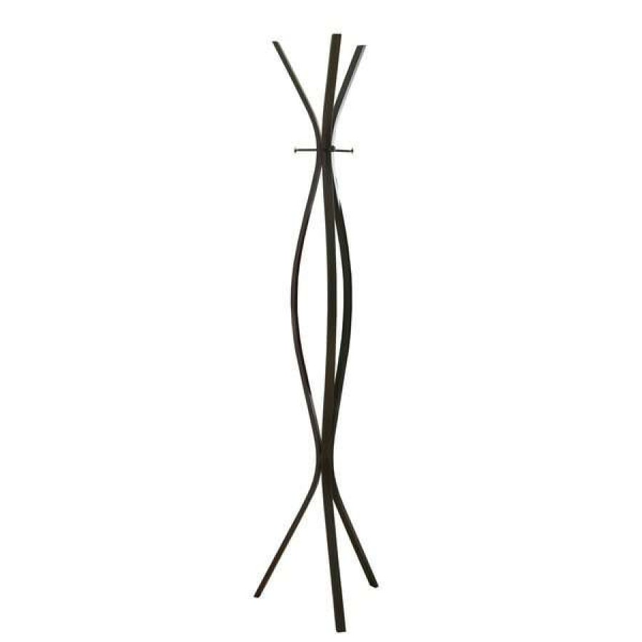 Shop Coat Rack, 72 H, Espresso Metal Contemporary Style Best