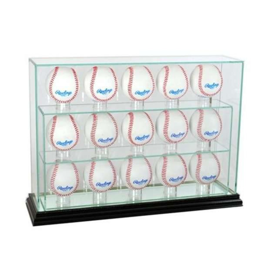 Shop 15Upbsb-B 15 Baseball Upright Display Case, Black Hot