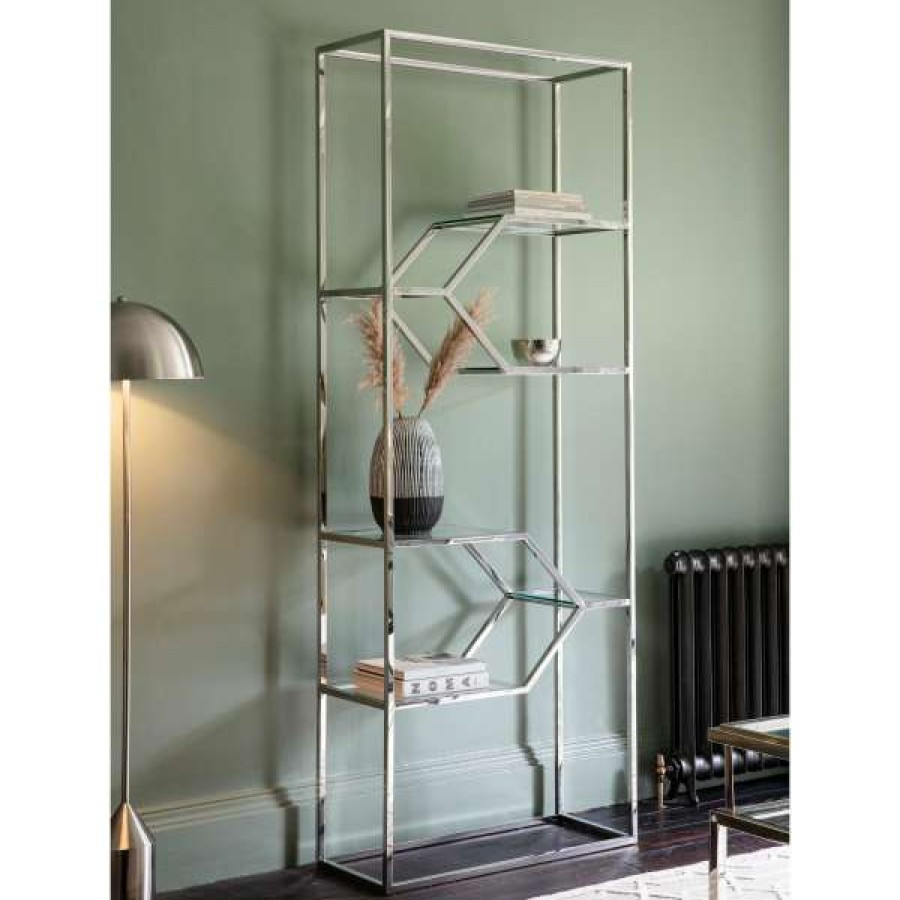 Franklin Higgins Bestsellers Naldo Stainless Steel Display Shelf Wholesale