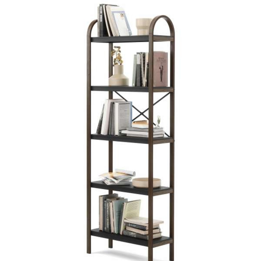 Best-Selling Umbra Bellwood Wooden Display Shelf, Large, Black / Walnut Best