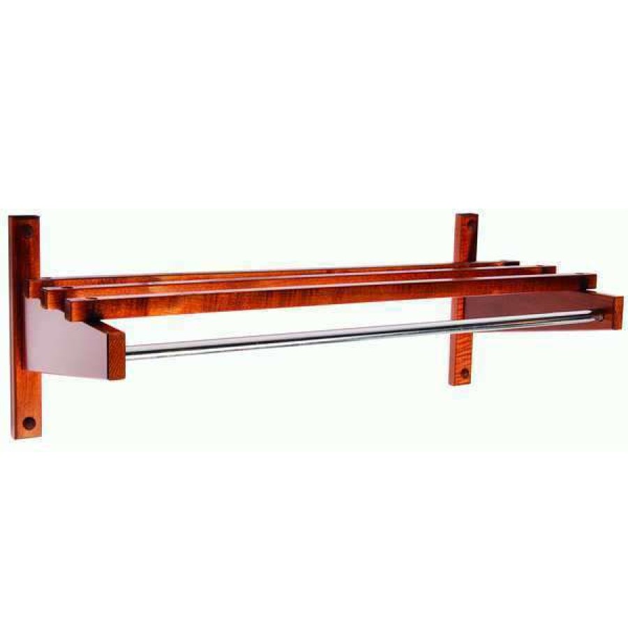 Shop Economy Wood Coat Rack, Walnut, 24 Hot