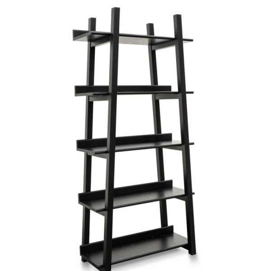 Conception Living Discount Sale Merete Wooden Display Shelf, Black Online