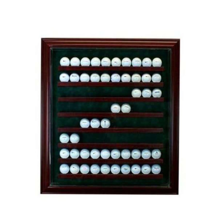 Shop Pc-80Glfcb-C 80 Golf Ball Cabinet Style Display Case, Cherry Clearance