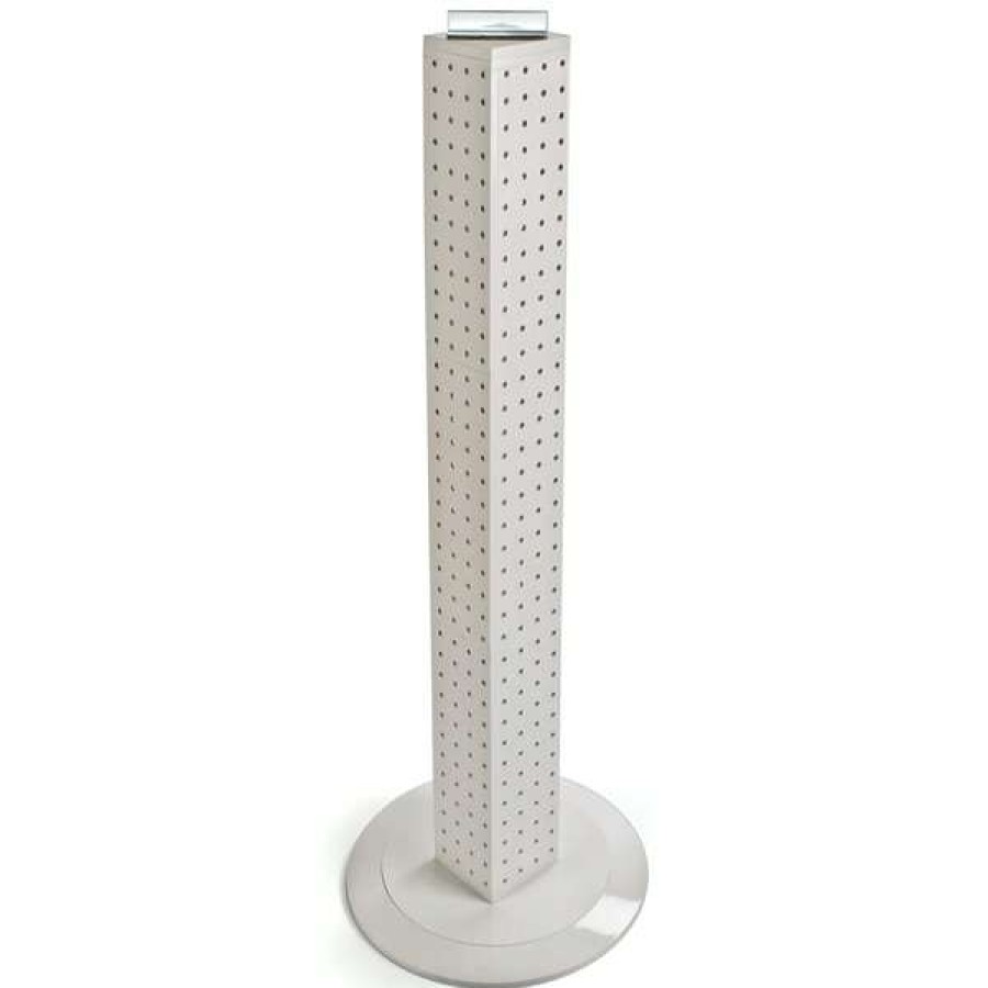 Shop Four-Sided 4 W X 36 H Pegboard Tower W/ Revolving 14.5 Base New