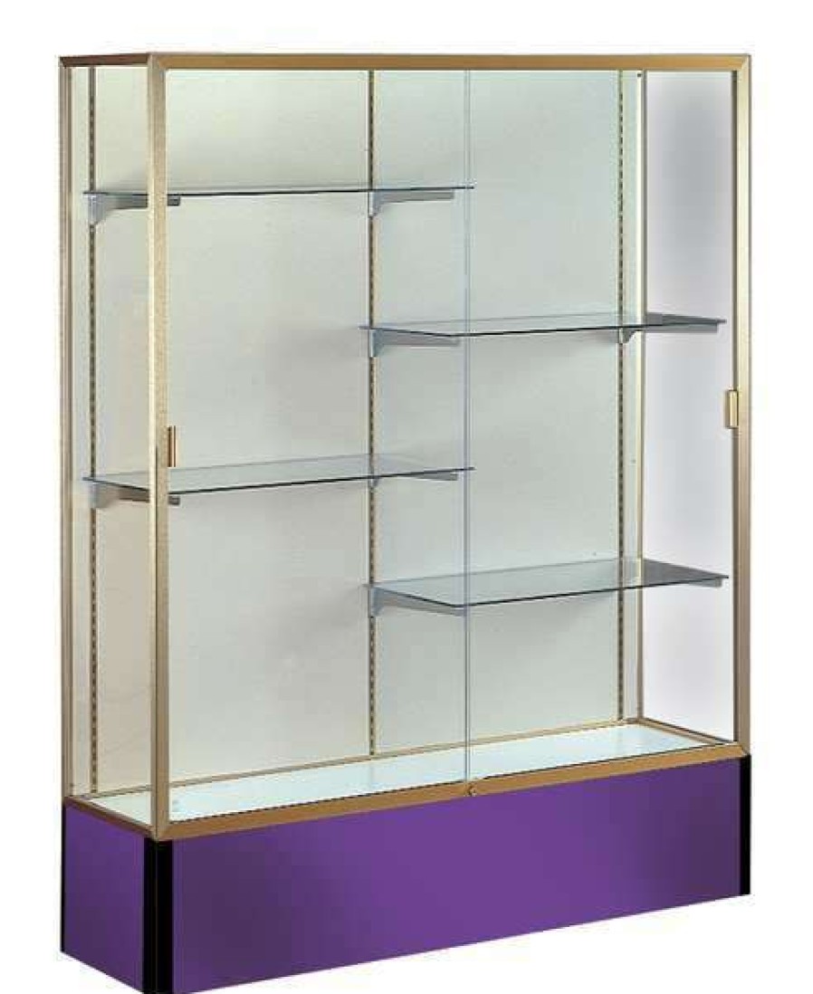 Shop Display Case, 72X48X16, Purple New