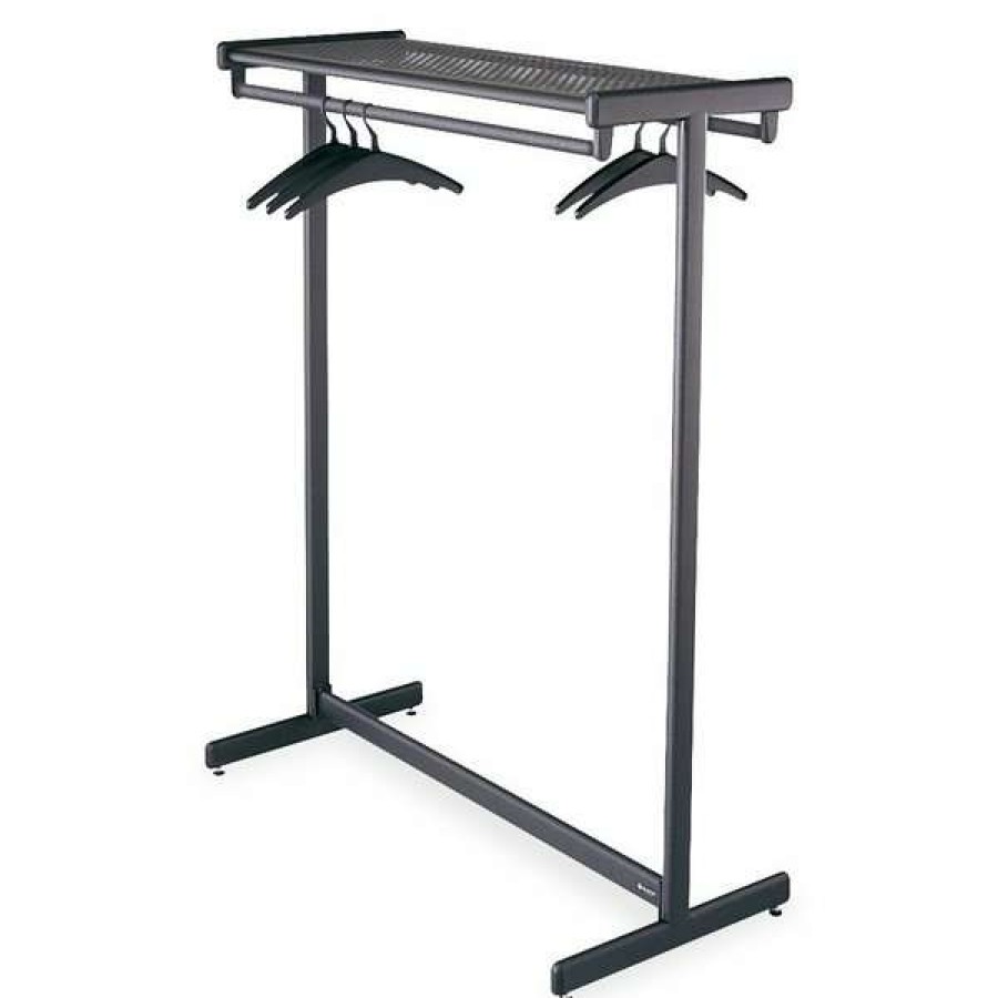 Shop Rack, Garment, 48 "-1 Shlf, Bk Hot